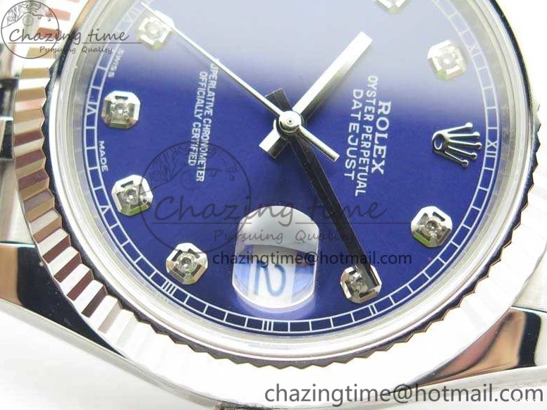 DateJust Noob Dial Best 1:1 Blue SS Jubilee On Diamond 228238 A3235 Edition Bracelet 0122
